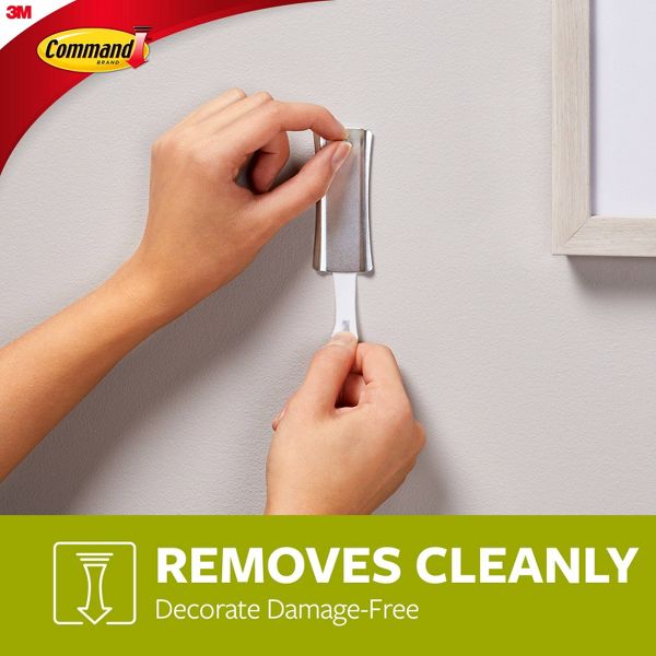 Command 3 Hangers/6 Large Strips/6 Sets of Mini Strips Universal Picture Hangers White: Frame Hanging Hardware