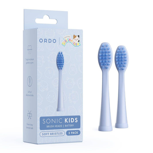 Ordo Sonic Kids Battery - Brush Heads - Squishmallows Samir - 2pk
