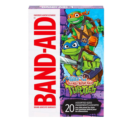 Band-Aid Brand Adhesive Bandages for Kids' - Nickelodeon TMNT - Assorted Sizes - 20ct