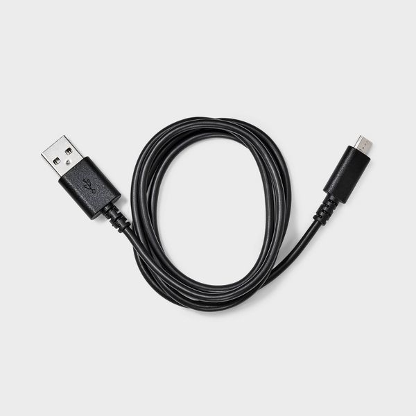3' USB-A to Micro-USB Cable - dealworthy™ Black: 3' Charging Cord