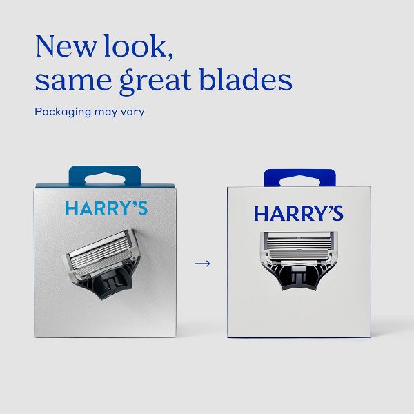 Harry's 5-Blade Men's Razor Blade Refills - 4pk - Compatible with All Harry's and Flamingo Razors