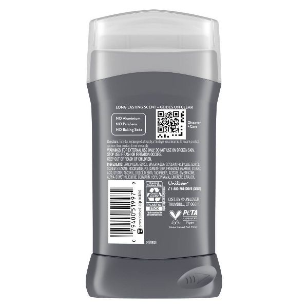 Dove Men+Care 72hr Deodorant Stick - Rustic Sandalwood - Aluminum-Free - 3oz