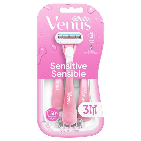 Venus Sensitive Women's Disposable Razors - 3 Pack