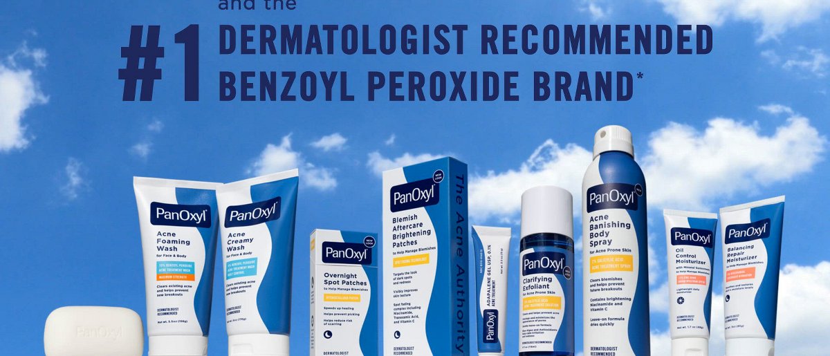 PanOxyl 4% Benzoyl Peroxide Acne Creamy Wash for Face & Body - Unscented - 6oz