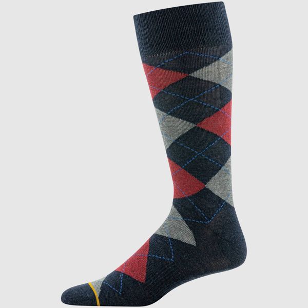 Goldtoe Signature Collection Men's Argyle Crew Socks 3pk - Gray/Red/Navy Blue 6-12.5