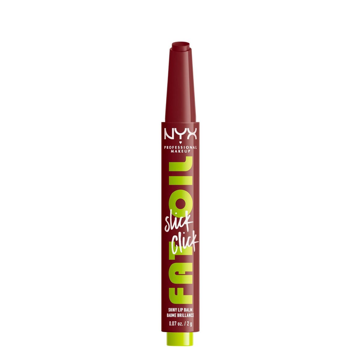 NYX Professional Makeup Fat Oil Slick Click Tinted Lip Balm - 0.07oz - Color: In A Mood