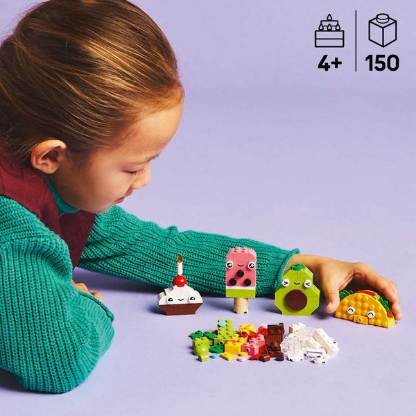 LEGO Classic Creative Food Friends Building Toy, Pretend Play Food 11039