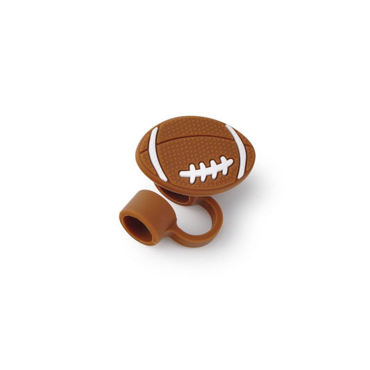 Novelty Straw Cover Football Brown - Bullseye's Playground™