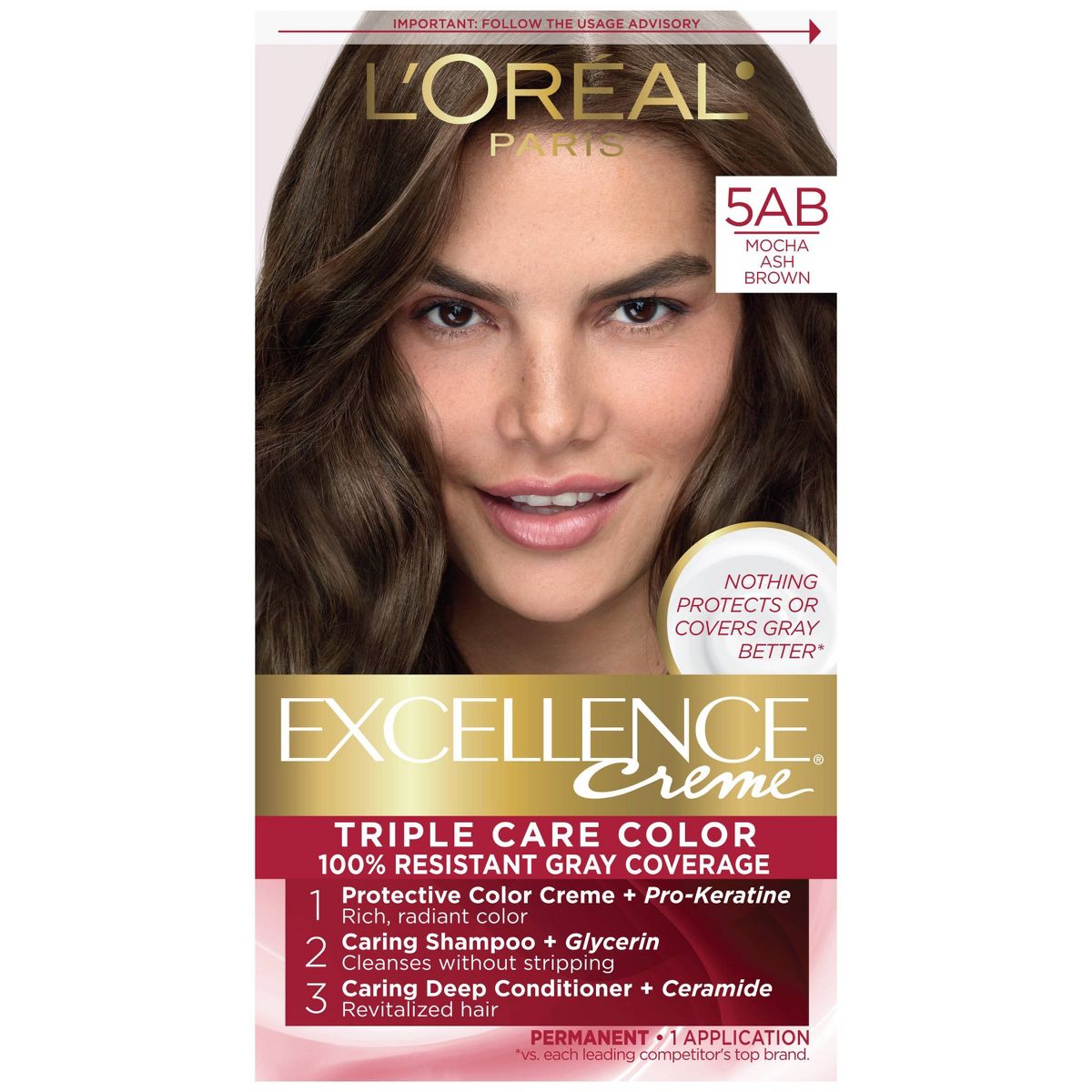 L'Oreal Paris Excellence Triple Protection Permanent Hair Color - 6.3 fl oz