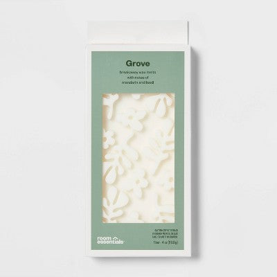 4oz Wax Bar with Embossed Pattern Grove - Room Essentials