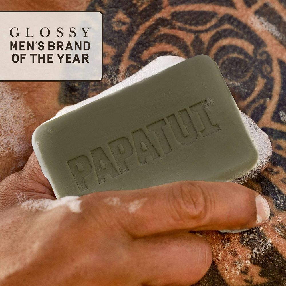 Papatui Enriching Men's Bar Soap Sandalwood Suede - 7oz