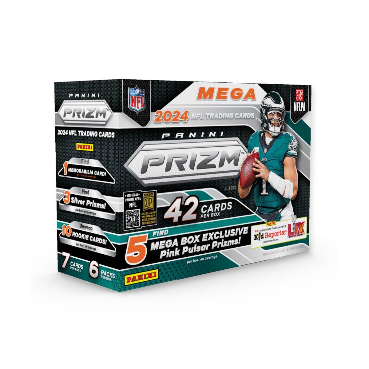 2024 Panini NFL Prizm Football Trading Card Mega Box