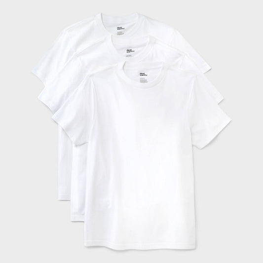 Men's Crewneck T-Shirt 3pk - Dealworthy™ White - XL