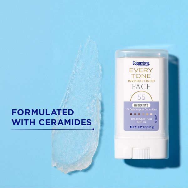 Coppertone Every Tone Sunscreen Face Stick - SPF 55+ - 0.49 fl oz