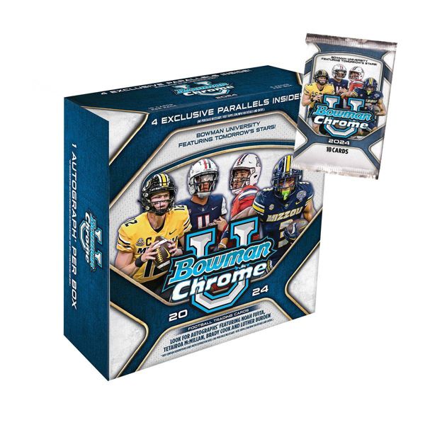 2024 NFL Bowman Chrome University Football Mega Box