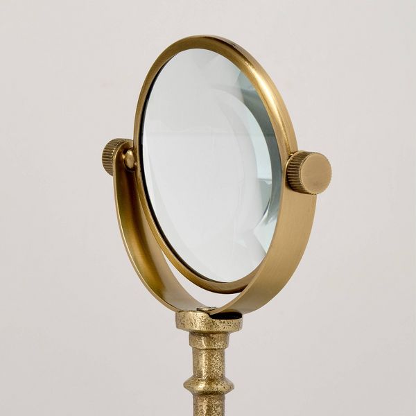 8" Decorative Brass and Marble Magnifying Glass - Hearth & Hand™ with Magnolia
