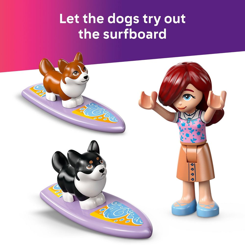 LEGO Friends Surfing Dogs and Scooter Adventure Pretend Play Building Toy