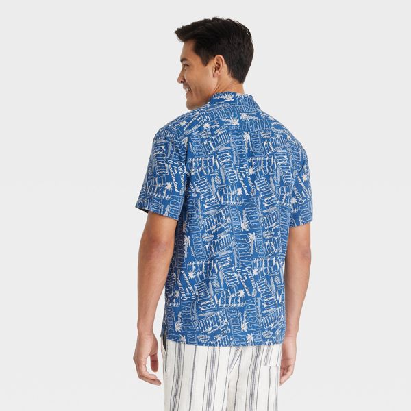 Men's Short Sleeve Button-Down Shirt - XL - Goodfellow & Co™