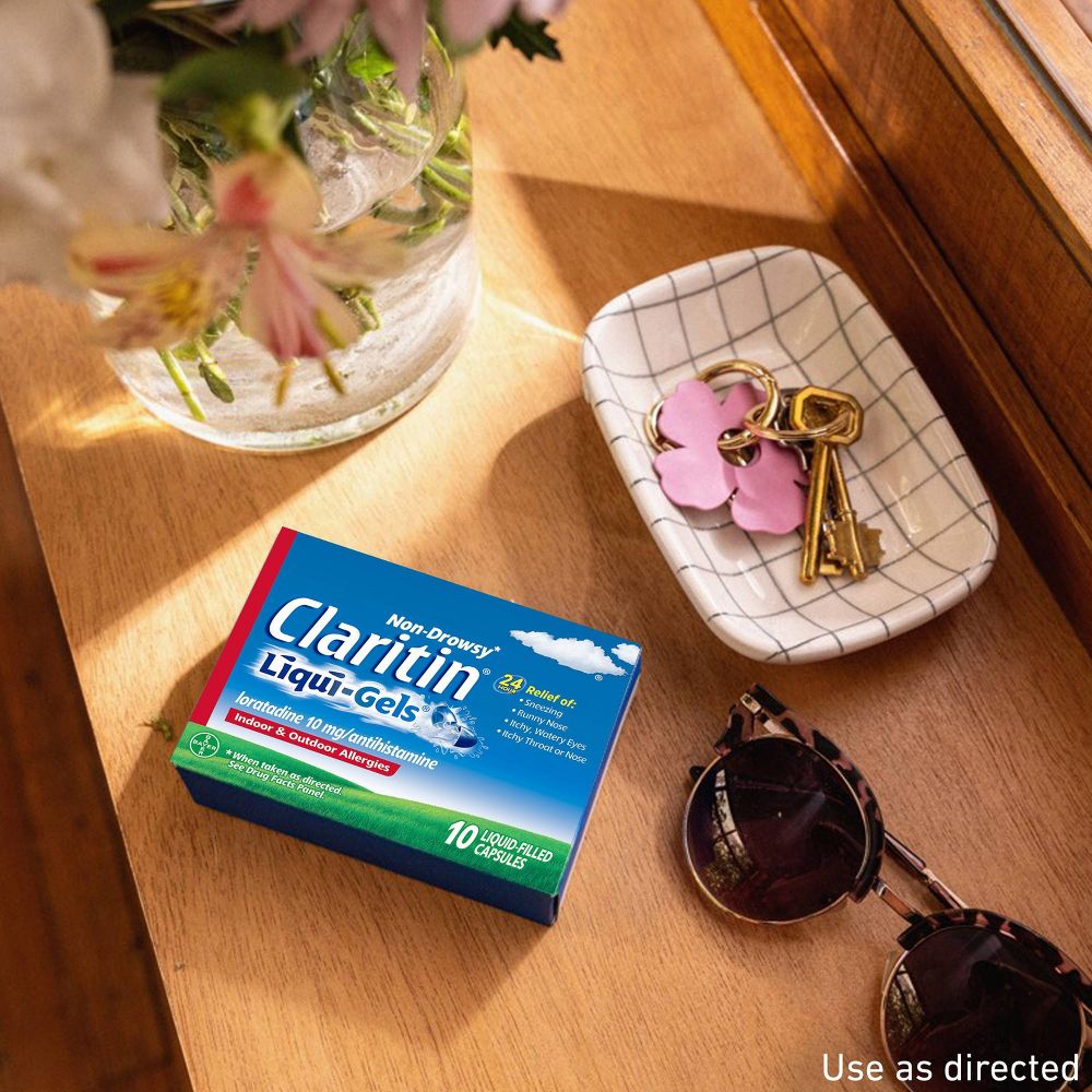 Claritin Allergy Relief 24 Hour Non-Drowsy Loratadine Liquid Gel