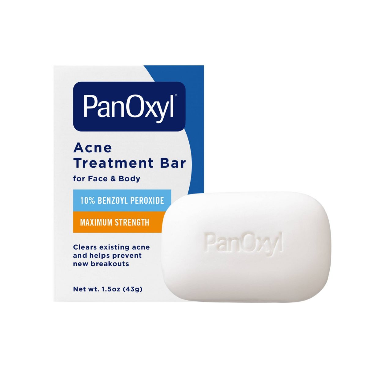PanOxyl 10% Benzyol Peroxide Acne Cleansing Bar - 1.5oz