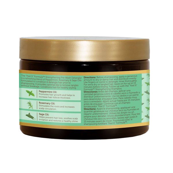 African Pride Feel It Formula Peppermint Rosemary & Sage Strengthening Detangler Hair Cream - 12 fl oz