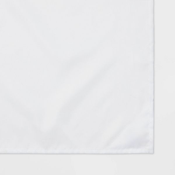 71"x71" RPET Fabric Mid Weight Shower Liner - Color: White - Threshold™