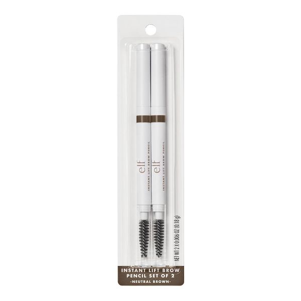 e.l.f. Instant Lift Brow Pencil Set - Neutral Brown - 2ct/0.006oz Each