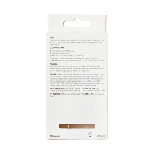 KISS Products Classy Press-On Fake Nails - Medium Almond - Dashing - 28ct
