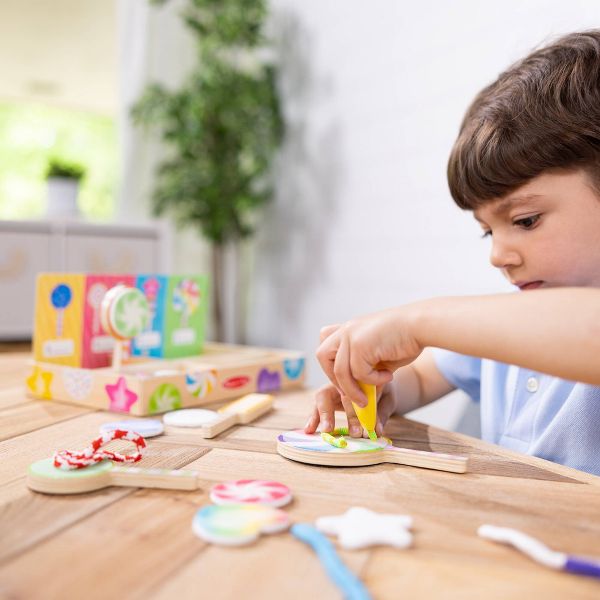 Melissa & Doug Wooden Lollipop Play Set for Preschool Girls and Boys