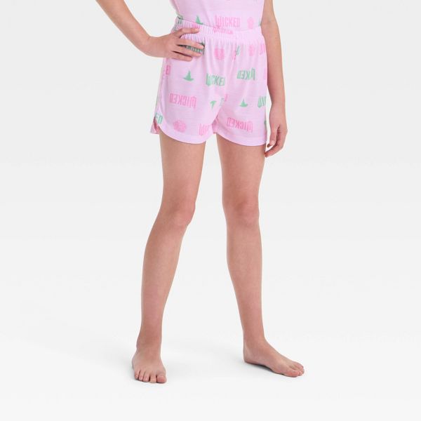 Girls' Wicked Pajama Set - Light Pink - Large (10/12)