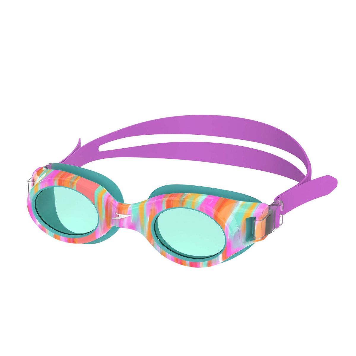 Speedo Junior Glide Print Swim Goggles - Color Arctic Glass