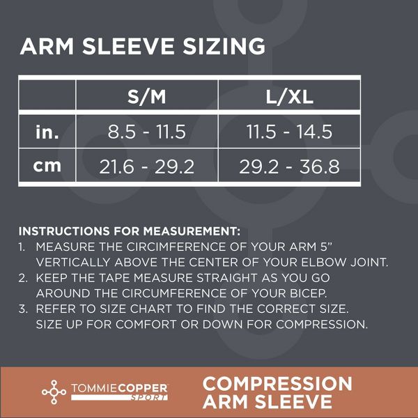 Tommie Copper Compression Arm Support Sleeve - Size: L/XL