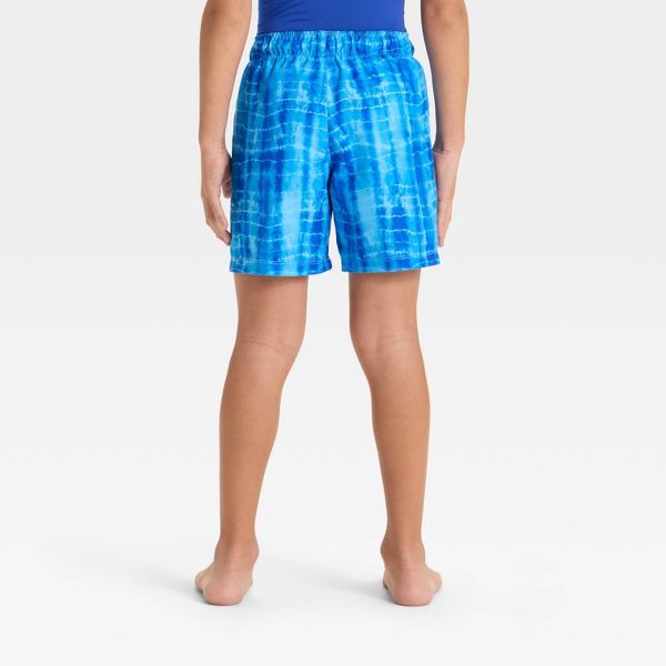 Boys' Tie-Dye Swim Trunks - Cat & Jack™ Blue