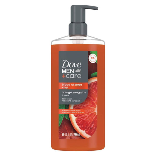 Dove Men+Care Body Wash with Plant-Based Moisturizers - Blood Orange & Sage - 26 fl oz