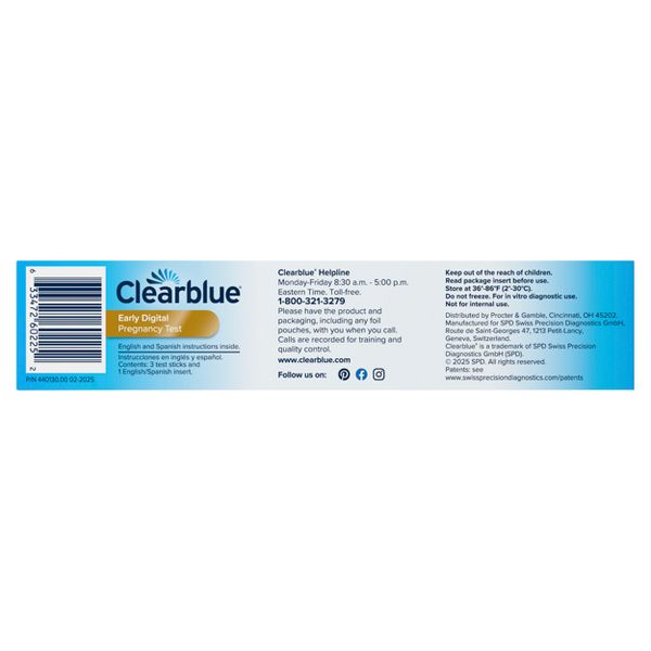 Clearblue Digital Pregnancy Test - (3 Tests)