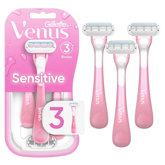 Venus Sensitive Women's Disposable Razors - 3 Pack
