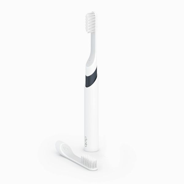 quip Sonic Brush Head Refill - 4 Brush Heads - White & Gray