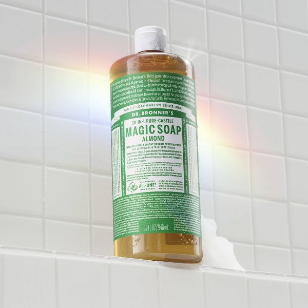 Dr. Bronner's Magic Pure Castile Liquid Soap Bodywash - Almond - 32 fl oz