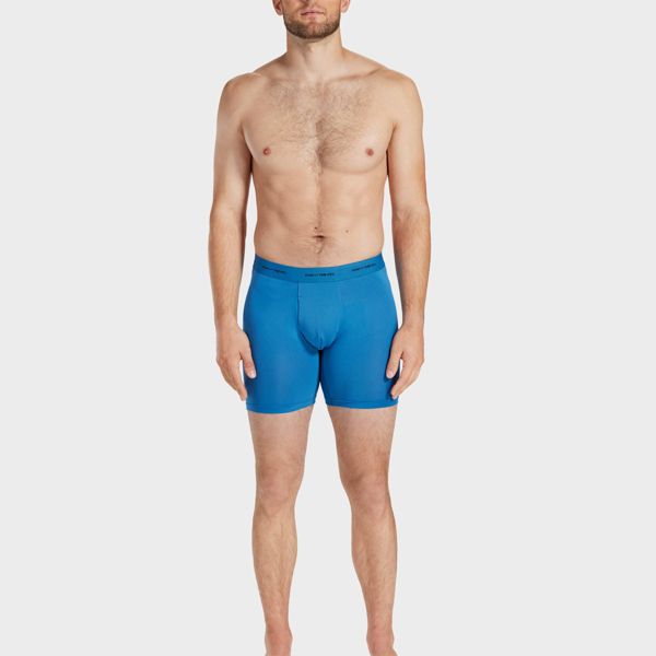Pair of Thieves Men's Quick Dry Long Leg Boxer Briefs 3pk - Blue - L (34/36)