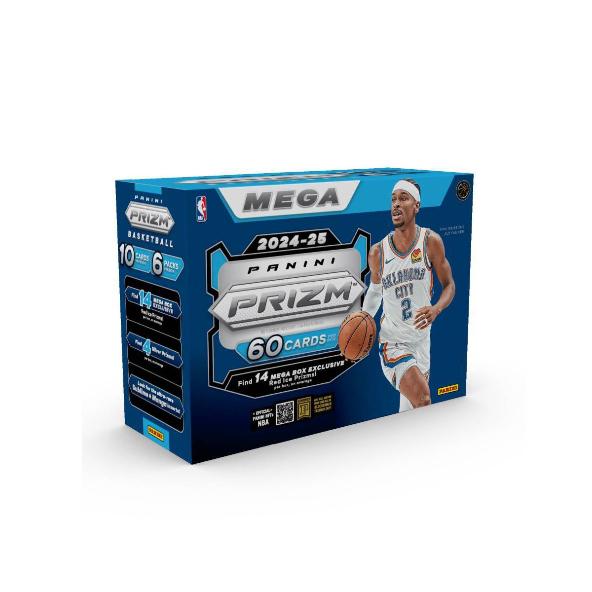 2024-25 Panini NBA Prizm Basketball Trading Card Mega Box