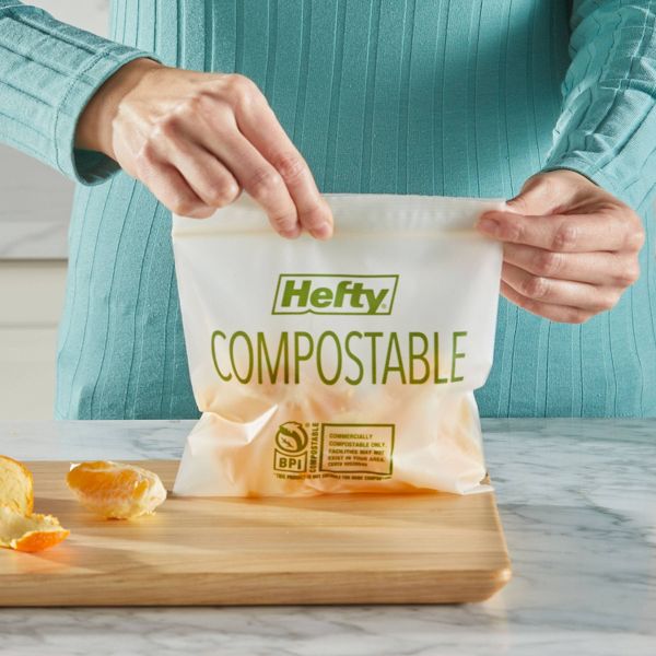 Hefty Compostable Sandwich Bags - 50ct