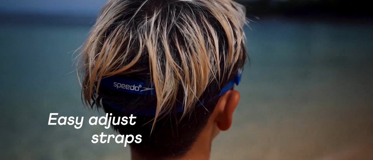 Speedo Junior Glide Print Swim Goggles - Color Arctic Glass