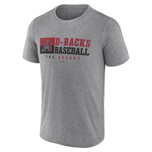 MLB Arizona Diamondbacks Men's Gray Short Sleeve T-Shirt - 2XL