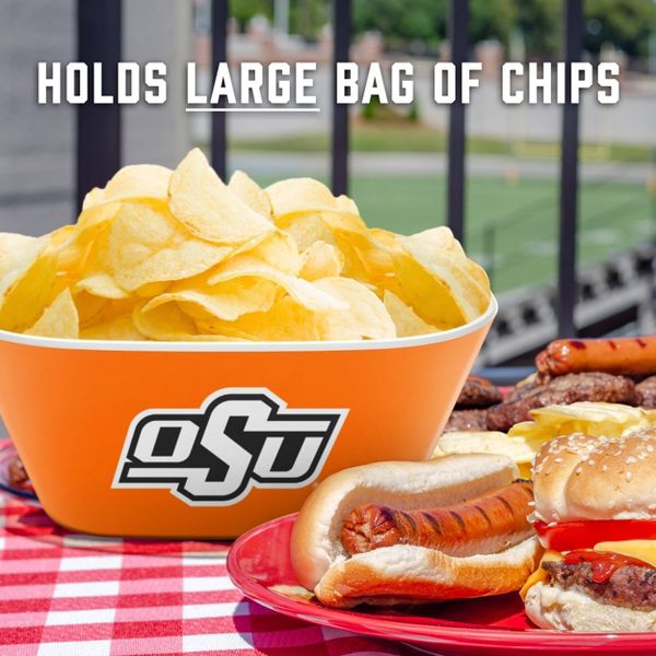 NCAA Oklahoma State Cowboys Serving Bowl: Melamine Rounded Square, 15 Volume