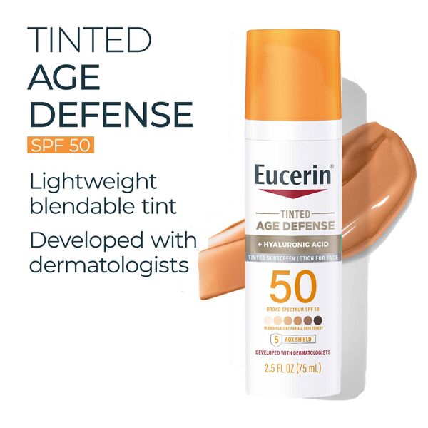 Eucerin Age Defense Face Sunscreen Tinted Lotion - SPF 50 - 2.5 fl oz
