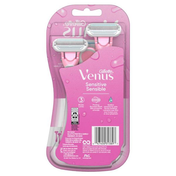 Venus Sensitive Women's Disposable Razors - 3 Pack
