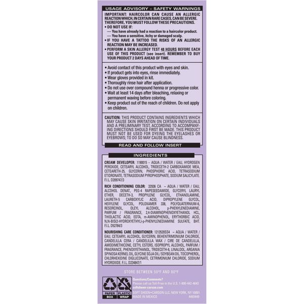 Dark and Lovely Fade Resist Rich Conditioning Hair Color - 372 Natural Black
