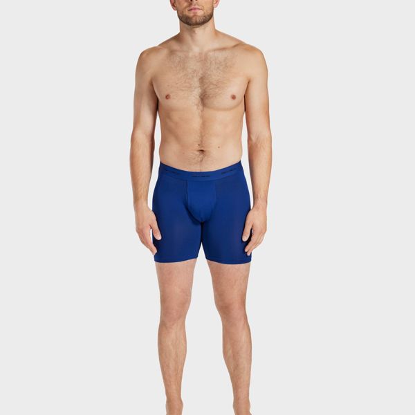 Pair of Thieves Men's Quick Dry Long Leg Boxer Briefs 3pk - Blue - L (34/36)