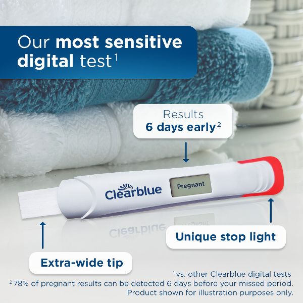 Clearblue Digital Pregnancy Test - (3 Tests)