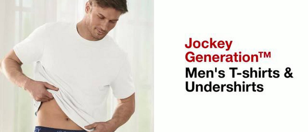 Jockey Generation™ Men's Cotton Stretch Crewneck 3pk Undershirt - Black - M (38-40)